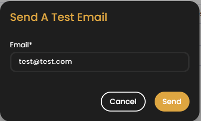 Email template design screenshot