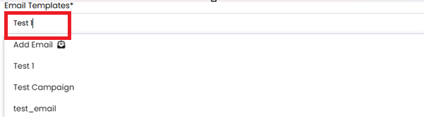 Enter test email screenshot