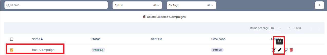 Send test screenshot