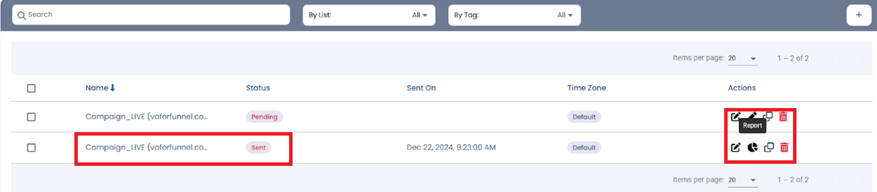 Report     screenshot