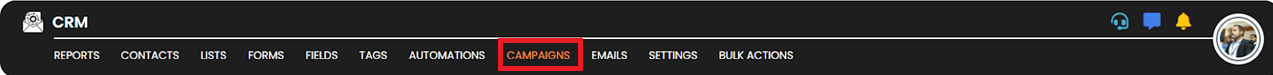 Access campaigns screenshot
