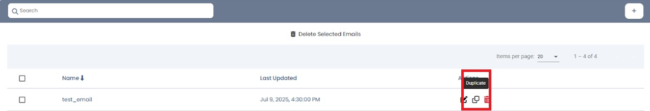Duplicate email icon