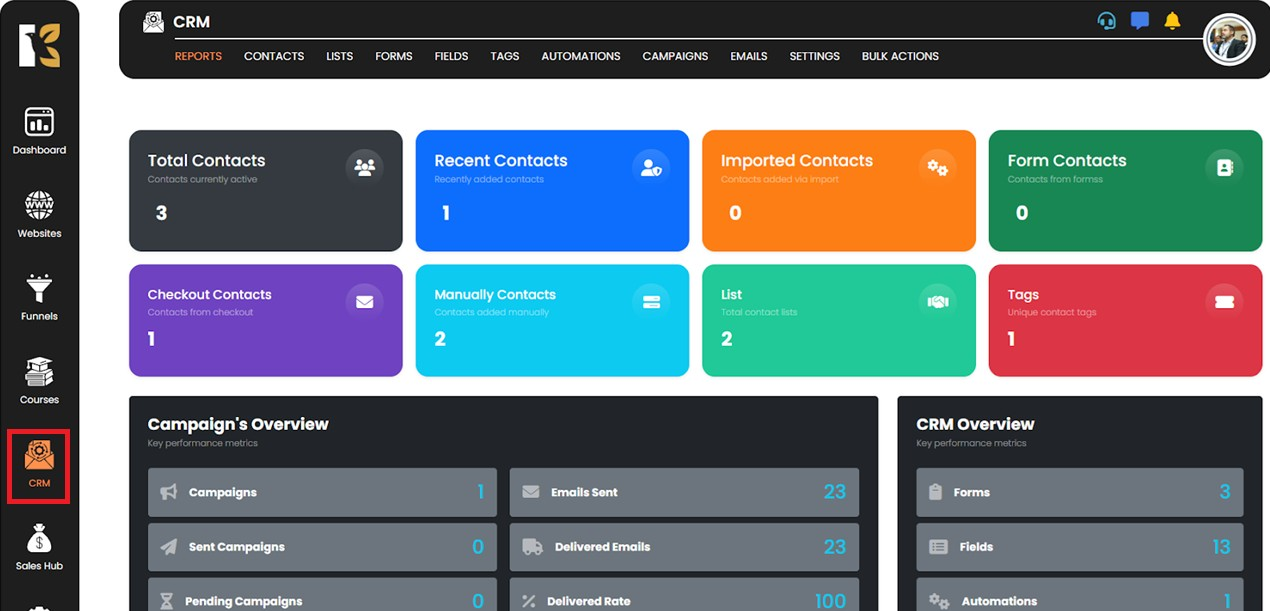Navigate to CRM