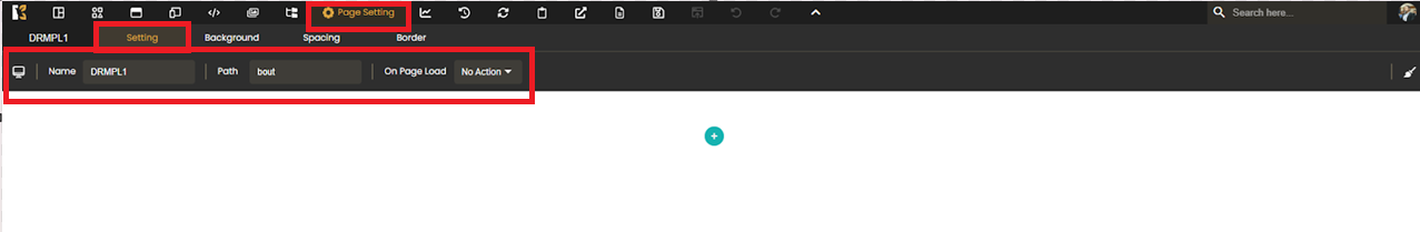 Configure Page Setting
