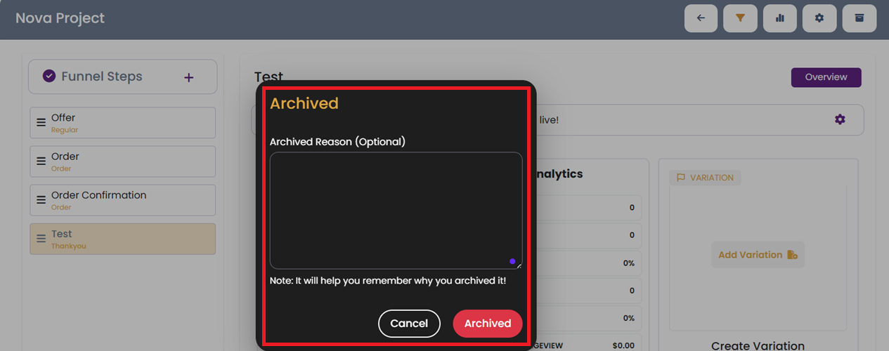 Archival Reason