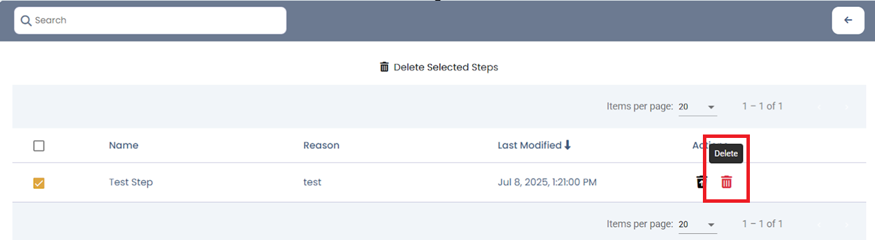 Delete Archived