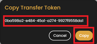 Copy Transfer Token