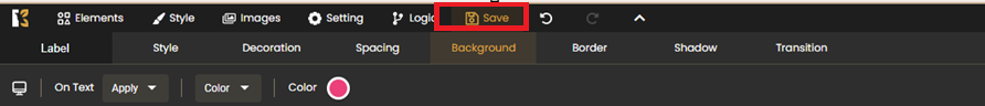 Save your changes